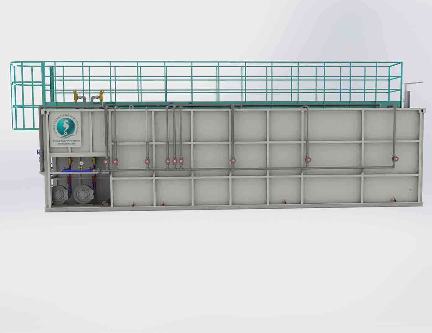 Блок биологической очистки сточных вод. Модульные очистные сооружения